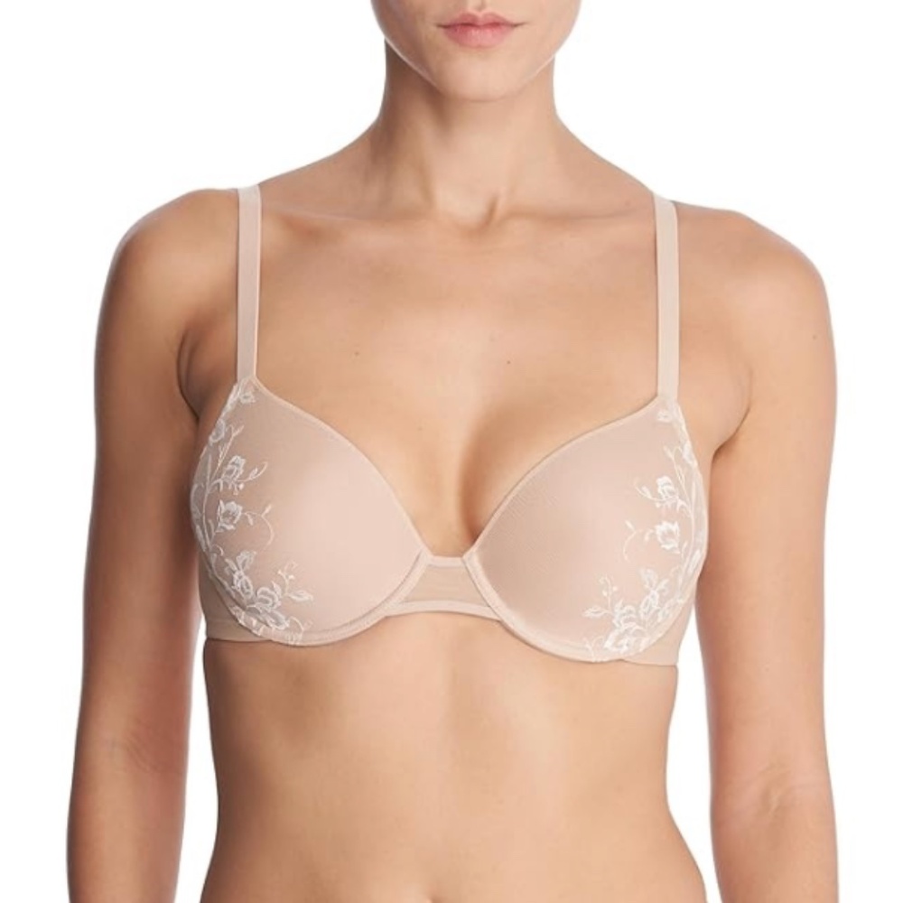 NATORI Flawless Contour Underwire Bra - Café/Ivory / 32 / D NWT